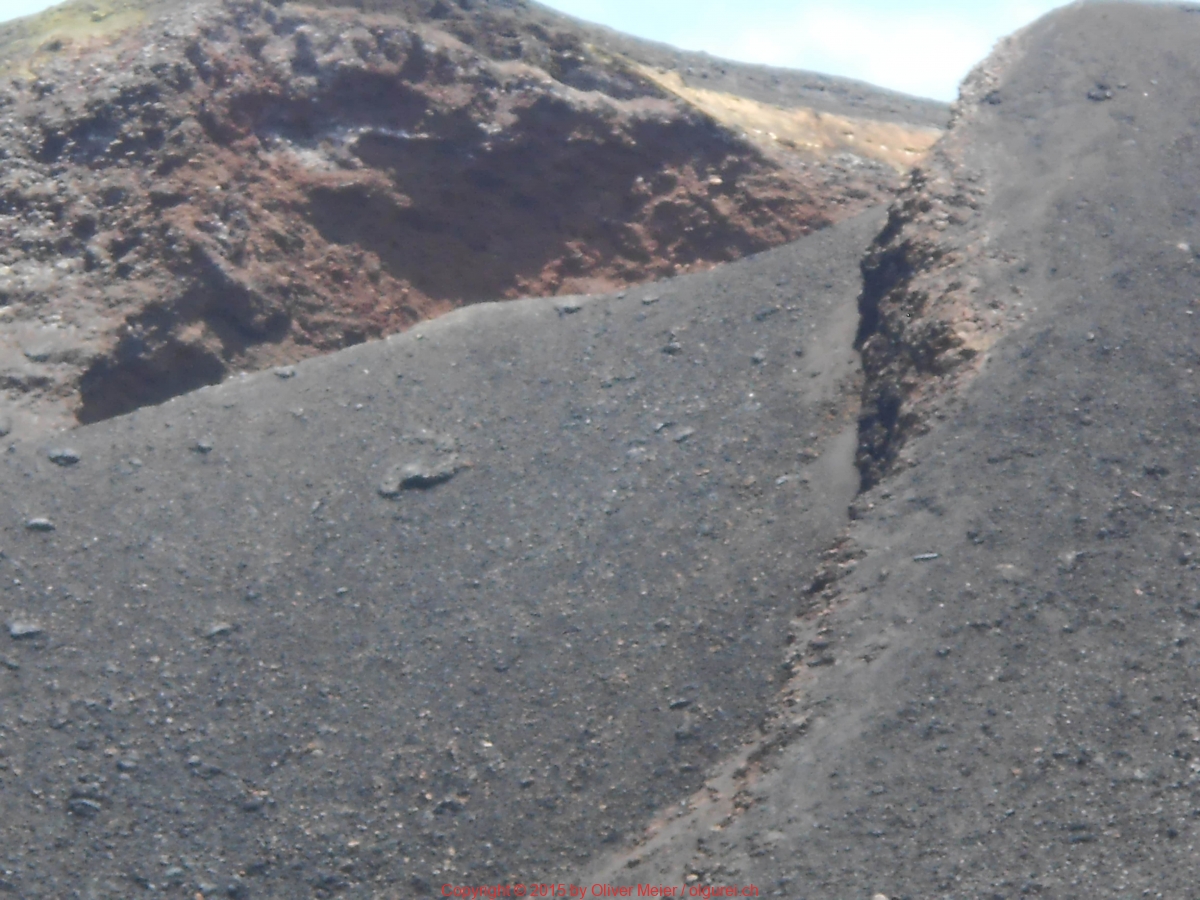 Pico Pequeno Wanderung 2015 Der neue Krater
