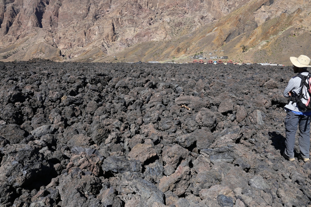 Lava vom Vulkanausbruch 2015